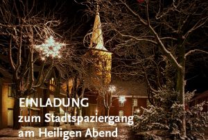 Einladung zum Stadtspaziergang am Heiligen Abend