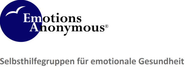 Logo von Emotions Anonymous (EA) mit dem Schriftzug "Selbsthilfegruppen für emotionale Gesundheit".
